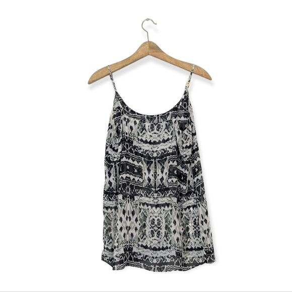 Show Me Your MuMu Black & White Pattern Cami Top Slip Size S - Picture 2 of 7
